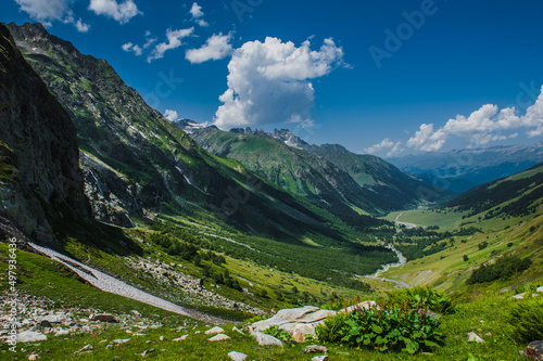 The beautiful summer landscape in Arkhyz © irimeiff