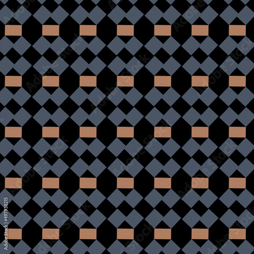 Square rectangle geometric repeated pattern