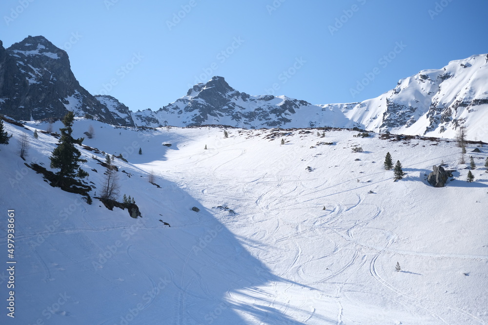 Berge Landschaft Schnee Berge Landschaft Schnee