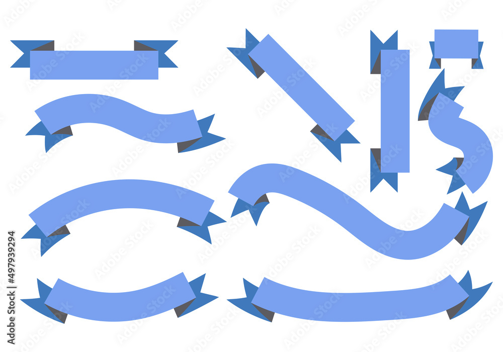 Icono azul de lazo y cinta en fondo blanco. Icono azul de lazo y cinta en fondo blanco.