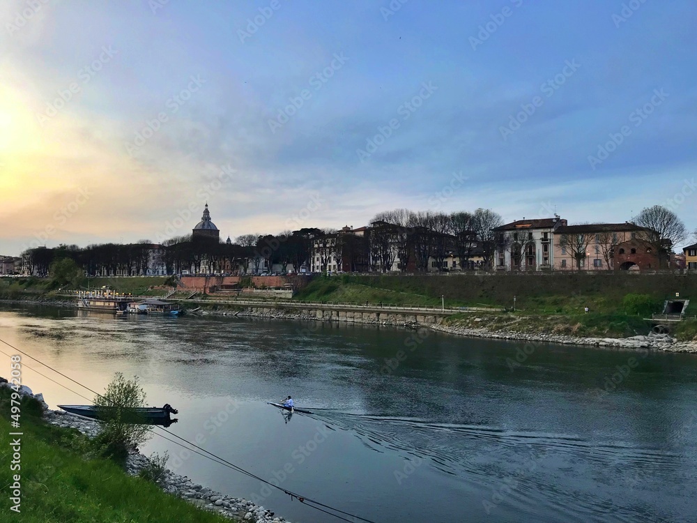 Fototapeta premium Ticino River - Pavia - Italy