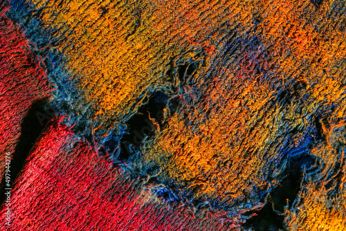 Texture astratta creta con diverse pennellate di colore 