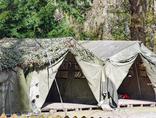 tent in the forest