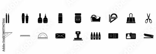 office tool icon set, office tool vector set sign symbol