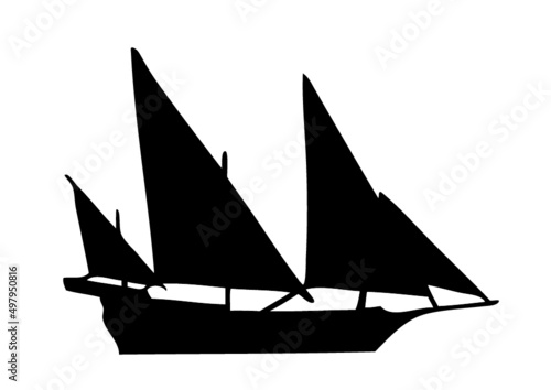chebec  xebec  Mediterranean sailing ship