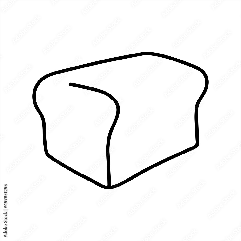 vector drawing in doodle style bread. simple line drawing of bread, pastries. black and white illustration vector drawing in doodle style bread. simple line drawing of bread, pastries. black and white illustration