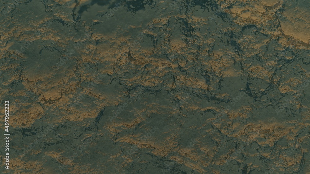 realistic surface of an alien planet, view from the surface of an exo-planet	
