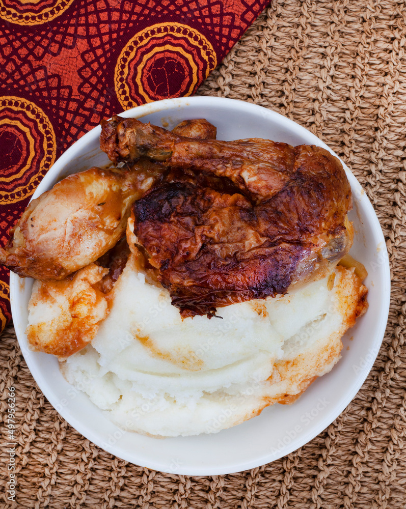 Popular and simple South African Fast food or street food, roasted