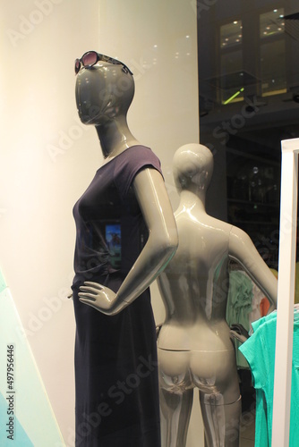 Two mannequins in a store