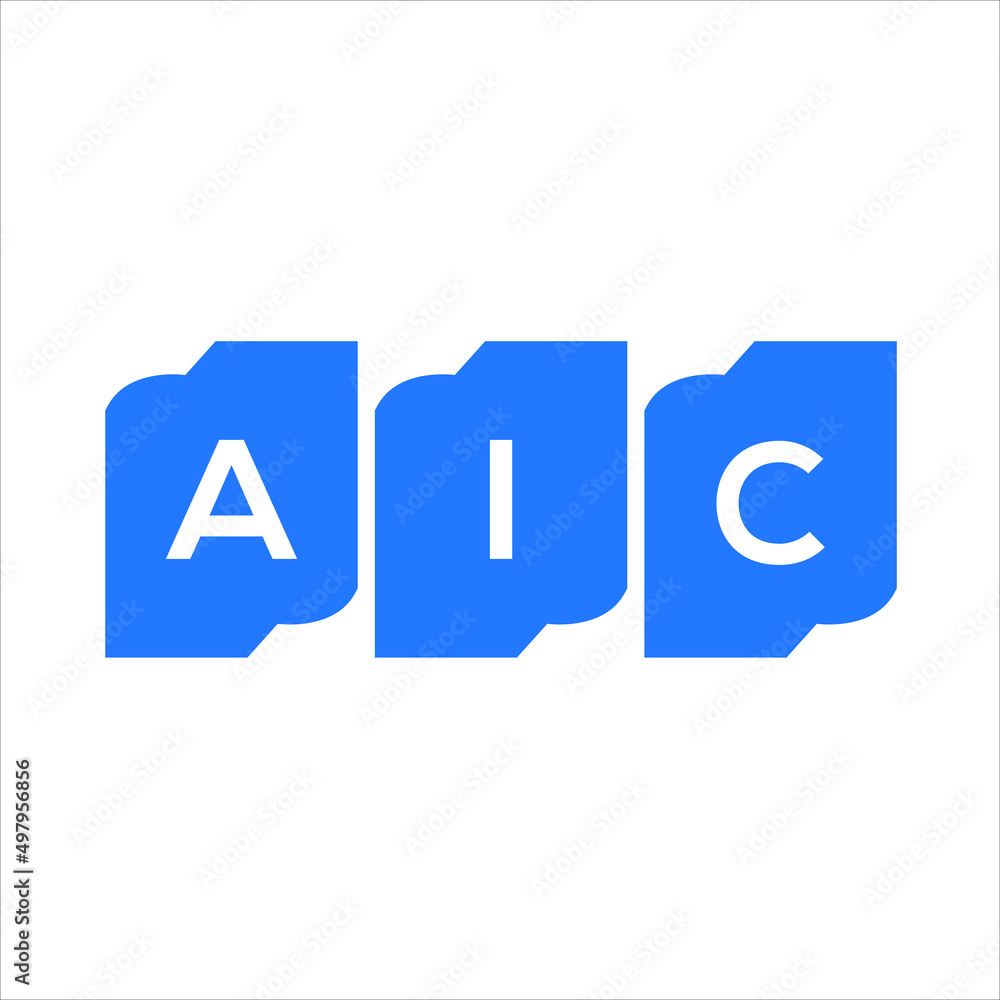 AIC letter logo design on WHITE background. AIC creative initials letter logo concept. AIC letter design. AIC letter logo design on WHITE background. AIC creative initials letter logo concept. AIC letter design.
