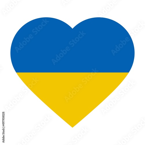 Heart shape with Ukrainian flag. Vector illustration Free Download Heart shape with Ukrainian flag. Vector illustration - GFXLoad