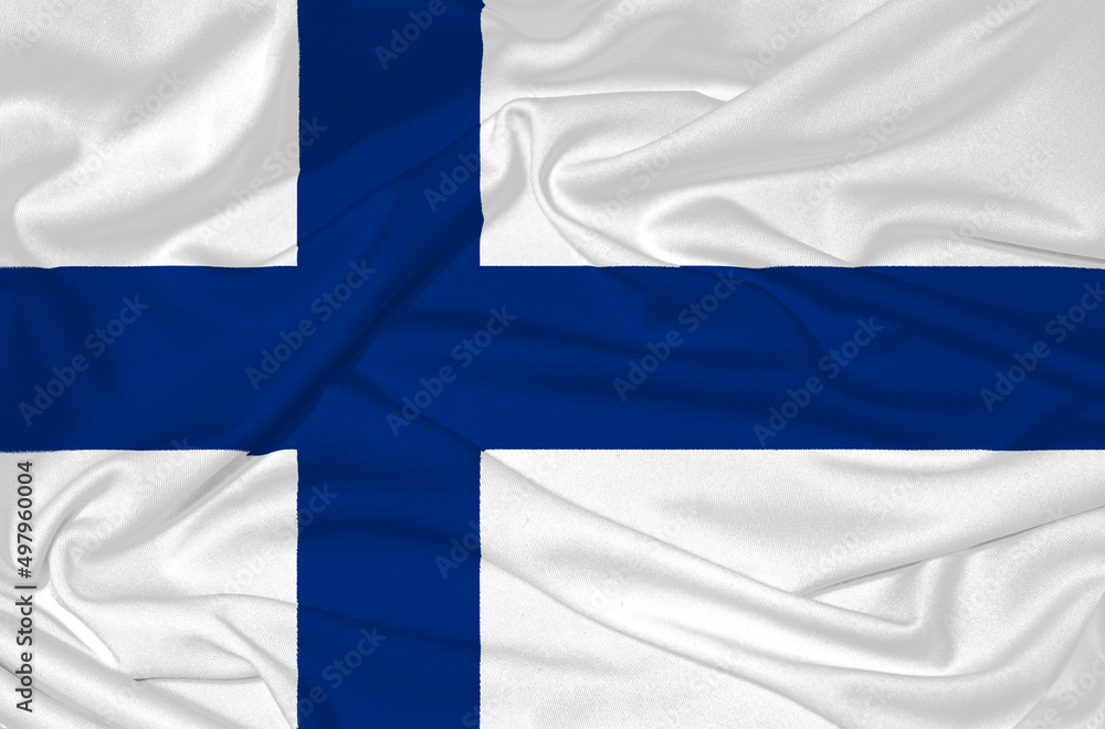 State Flag of Finland, background photo. State Flag of Finland, background photo.