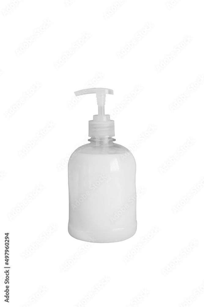 Powder plastic white bottle for household chemicals Powder plastic white bottle for household chemicals