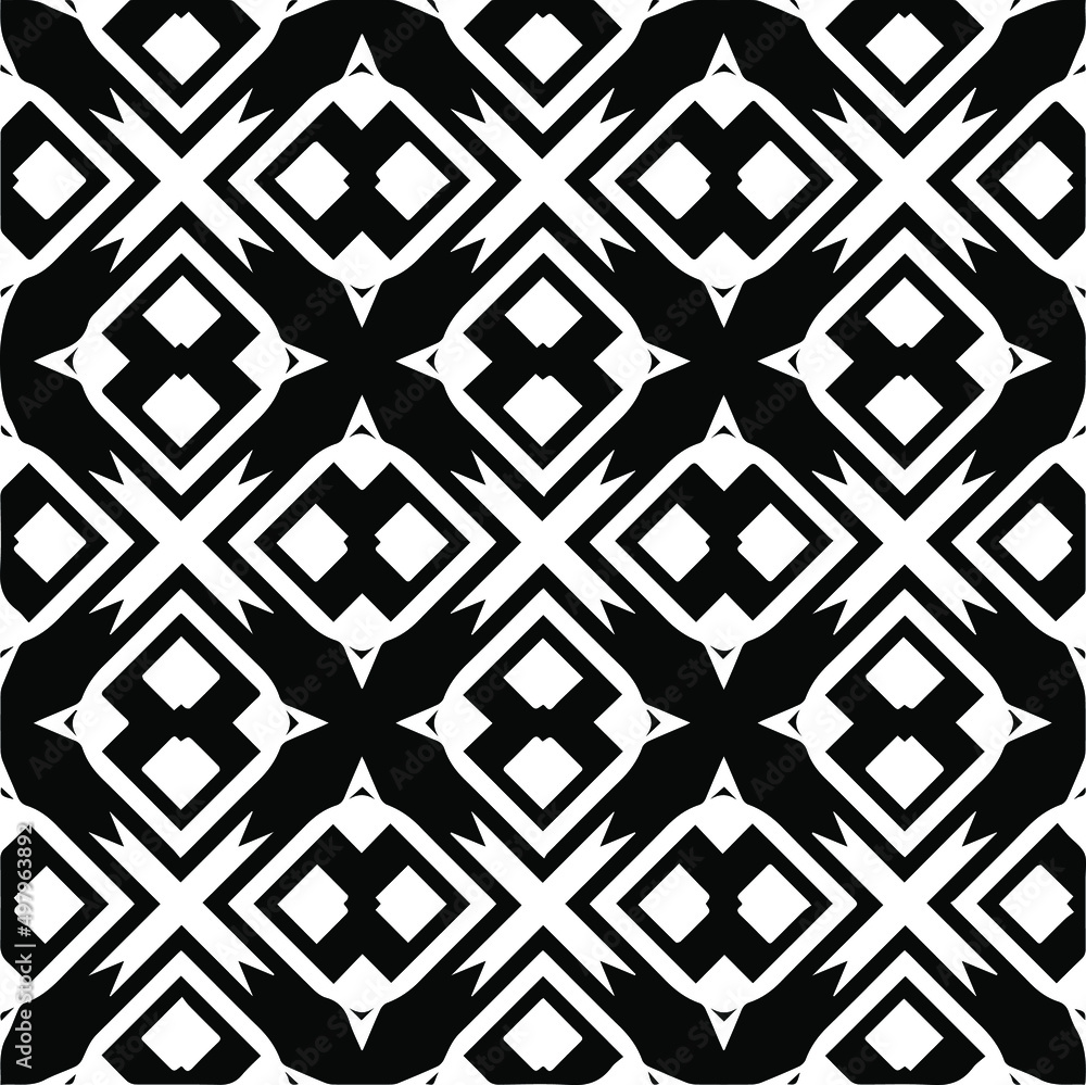 Seamless vector pattern in geometric ornamental style. black and white pattern.Design element for prints, backgrounds, template, web pages and textile pattern. Geometric art. Seamless vector pattern in geometric ornamental style. black and white pattern.Design element for prints, backgrounds, template, web pages and textile pattern. Geometric art.