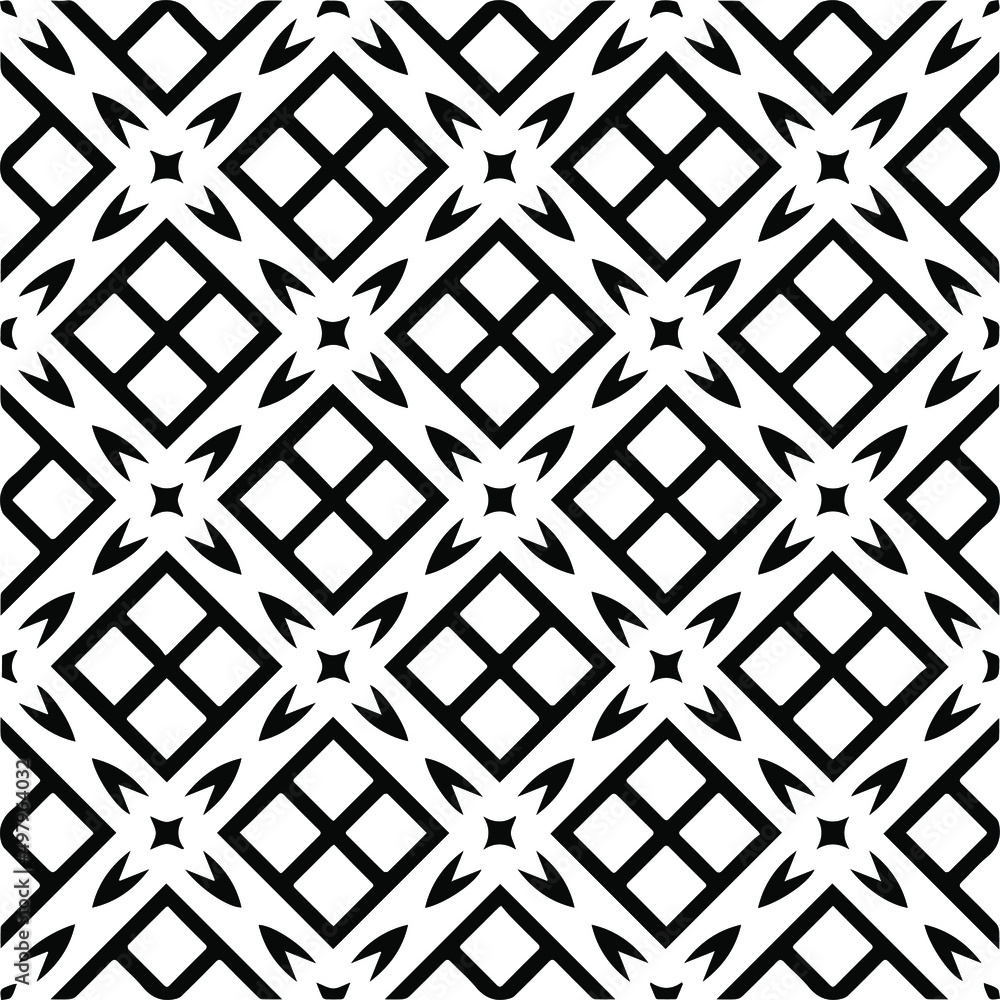 Seamless vector pattern in geometric ornamental style. black and white pattern.Design element for prints, backgrounds, template, web pages and textile pattern. Geometric art. Seamless vector pattern in geometric ornamental style. black and white pattern.Design element for prints, backgrounds, template, web pages and textile pattern. Geometric art.