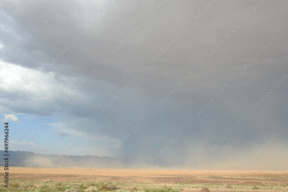 A monsoon moving rapidly across the Arizona Desert in Mohave County. A monsoon moving rapidly across the Arizona Desert in Mohave County.