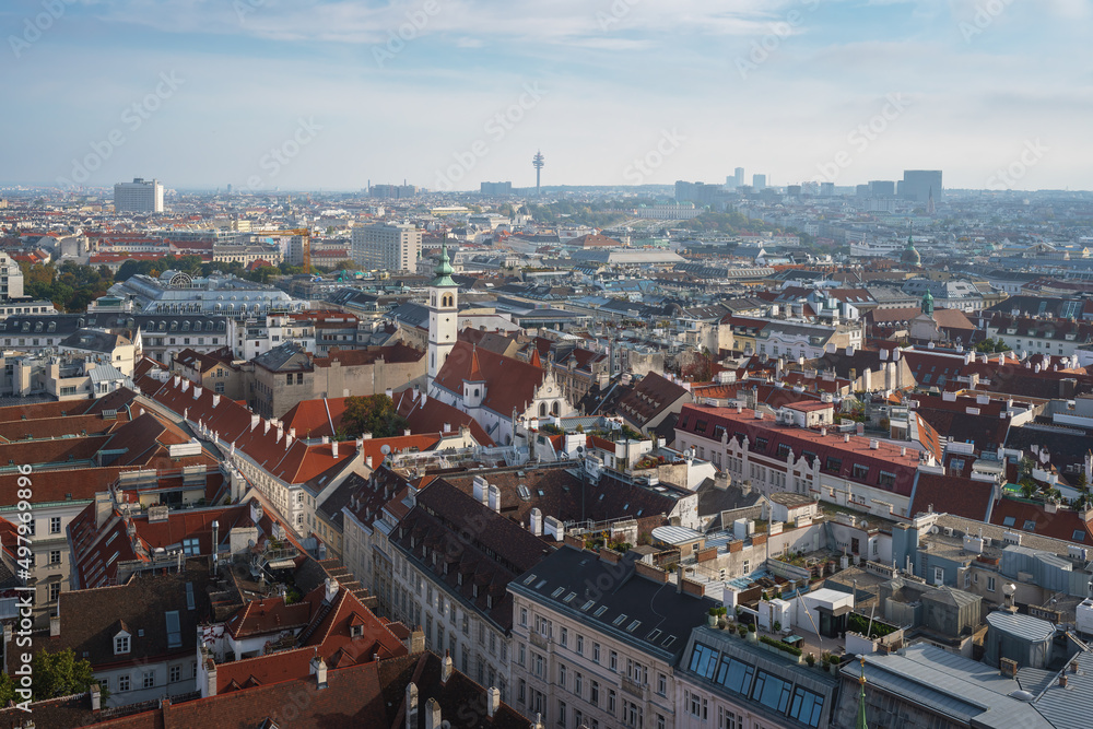 Aerial view of Vienna - Vienna, Austria
