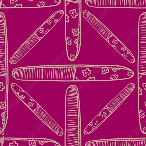 Seamless pattern of nail file vector background