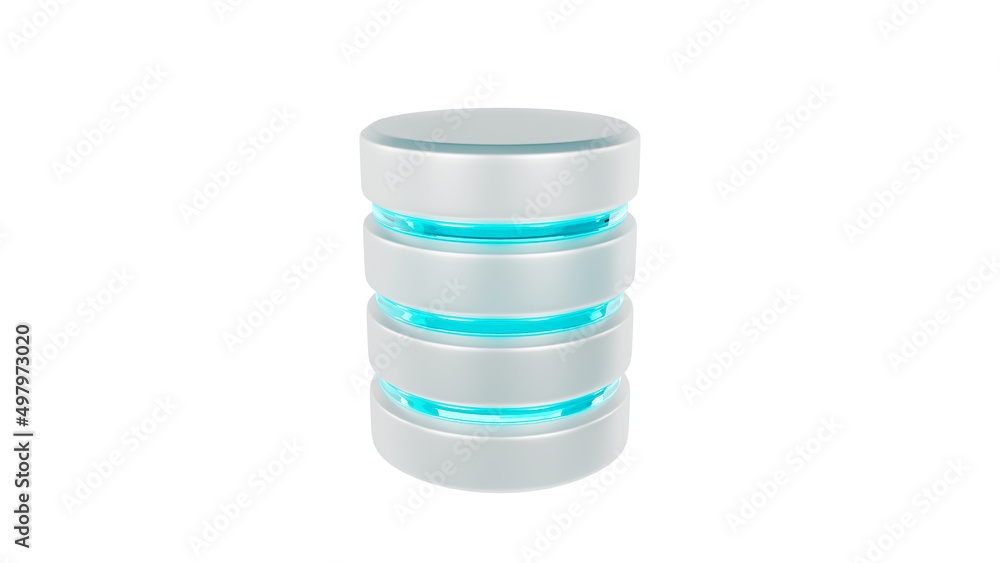 3d render modern database storage concept 3d render modern database storage concept
