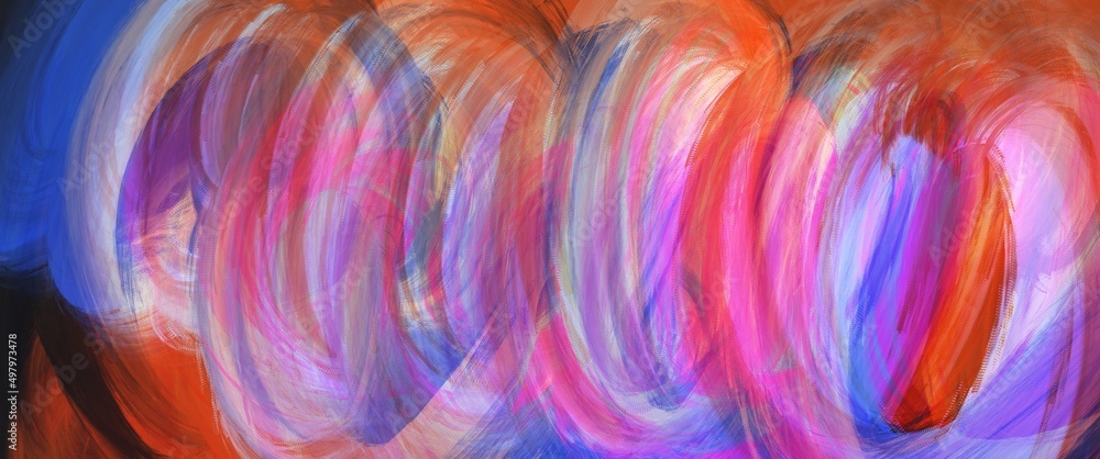 Colorful abstract background with oil paint brushes Colorful abstract background with oil paint brushes