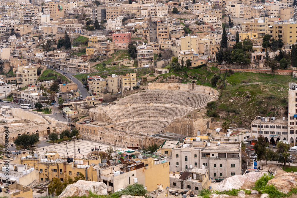 Ancient amphitheater in Amman, Jordan 