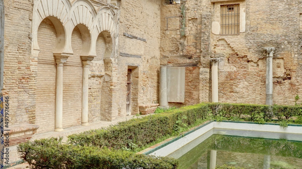 Séville en Andalousie détails de l'architecture arabo-andalouse	
