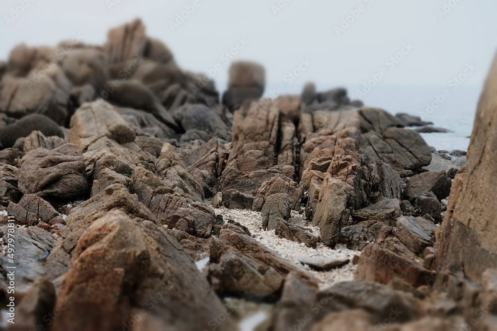 Eurwangni Beach. South Korea sea landscape.
Eurwangni Beach. South Korea sea landscape.