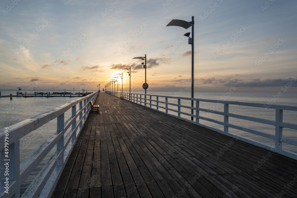 pier in the morning