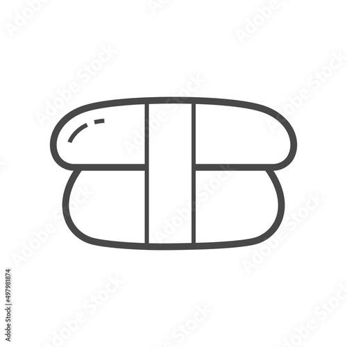 Vector linear icon with tamago