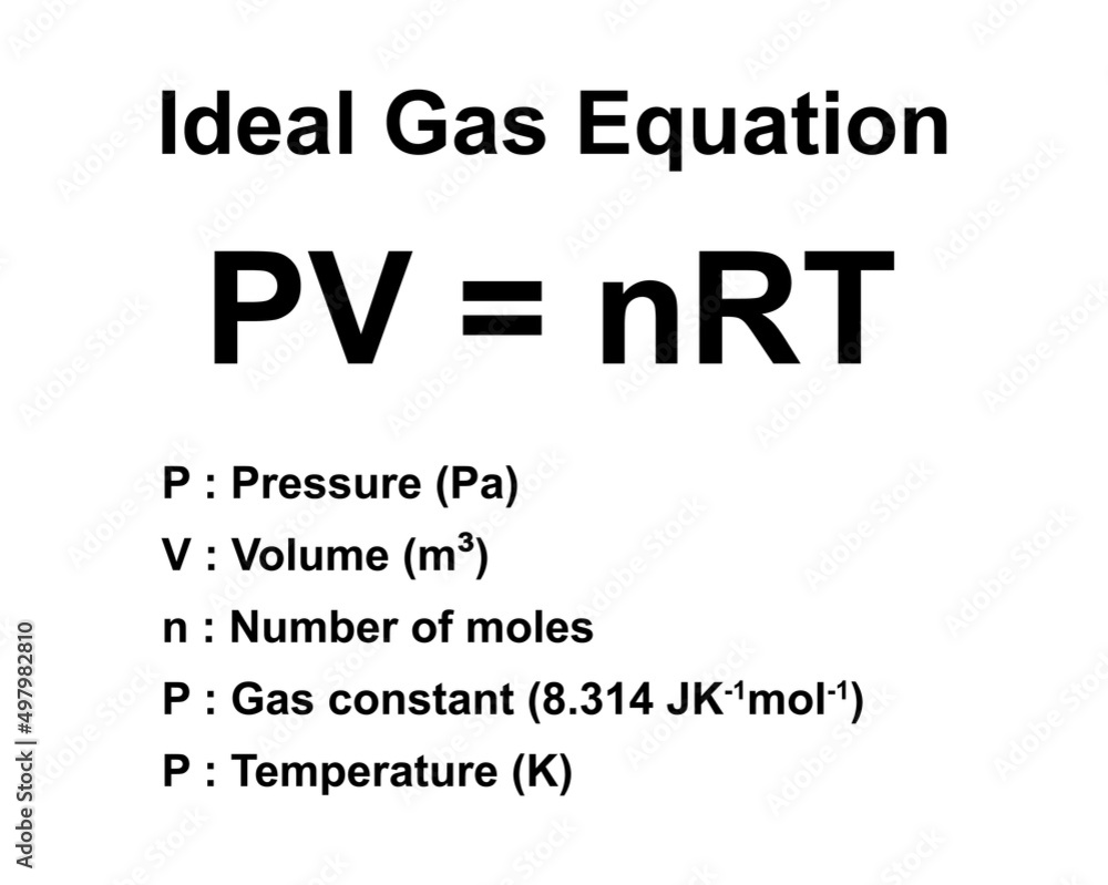 Pv Nrt Ideal Gas Law Brings Together Gas Properties The Most Important Formula In Leak