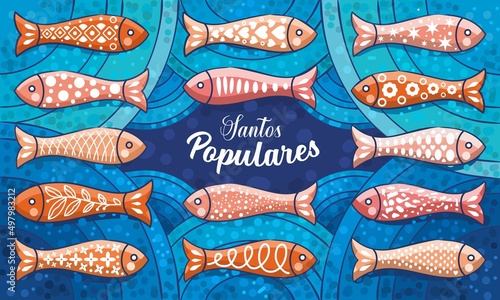 Santos Populares Portugal Event poster sardines