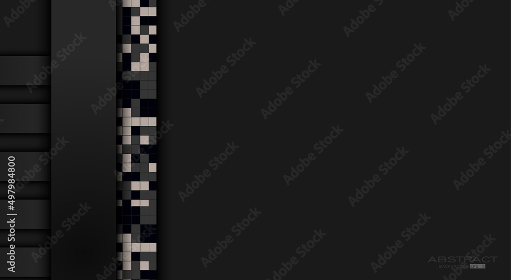 Overlap abstract background on black theme Overlap abstract background on black theme