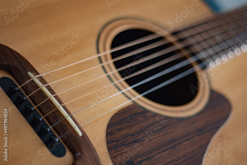 acoustic guitar close up