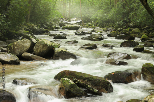Big Creek River Great Smoky Mountains National Park Cattaloochee Valley North Carolina