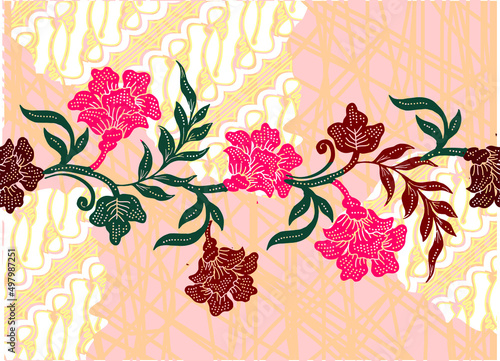 Indonesian batik motifs with very distinctive patterns. exclusive backgrounds. Vector Eps 10