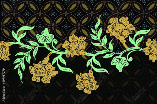 Indonesian batik motifs with very distinctive patterns. exclusive backgrounds. Vector Eps 10