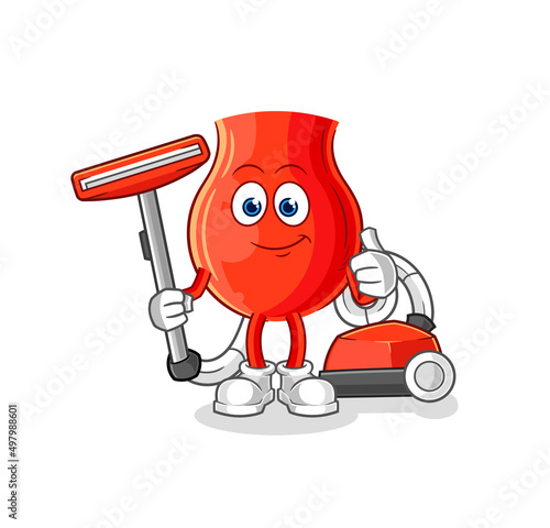 uvula clean with a vacuum . character vector