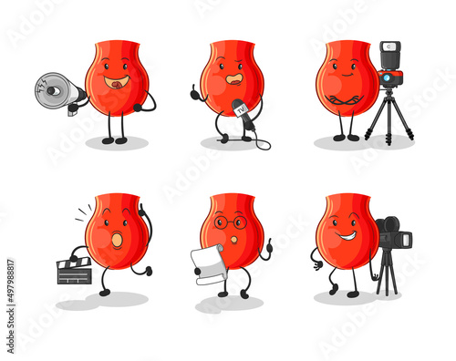 uvula entertainment group character. cartoon mascot vector