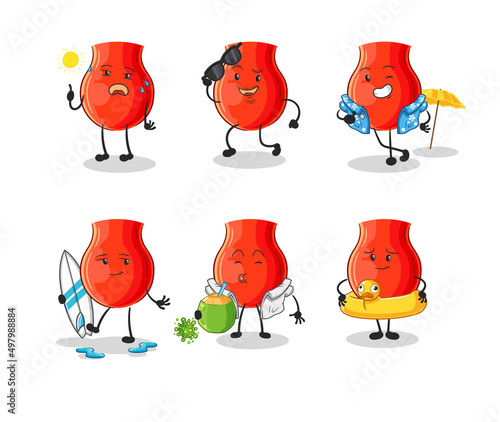 uvula holiday character. cartoon mascot vector