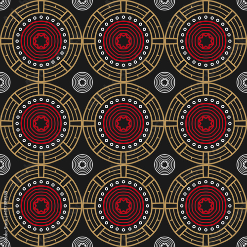 seamless pattern with circles