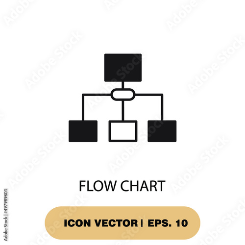 flow chart icons symbol vector elements for infographic web