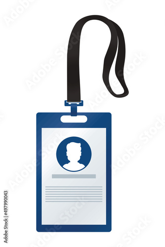 id badge hanging