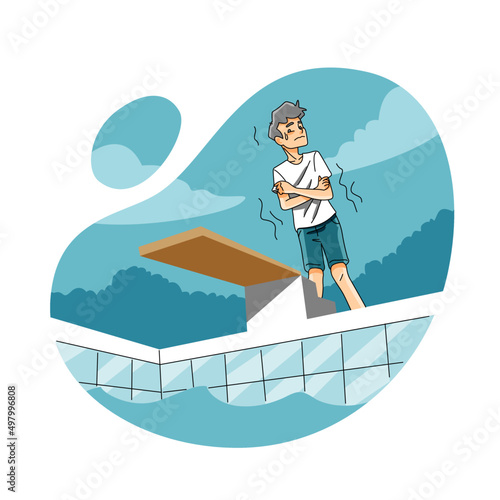 Fear of water or hydrophobia