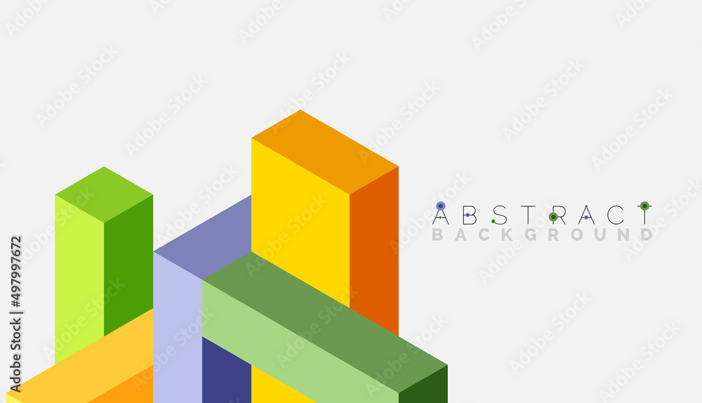 Abstract background. 3d cubes, cubic elements and blocks. Techno or business concept for wallpaper, banner, background, landing page Abstract background. 3d cubes, cubic elements and blocks. Techno or business concept for wallpaper, banner, background, landing page