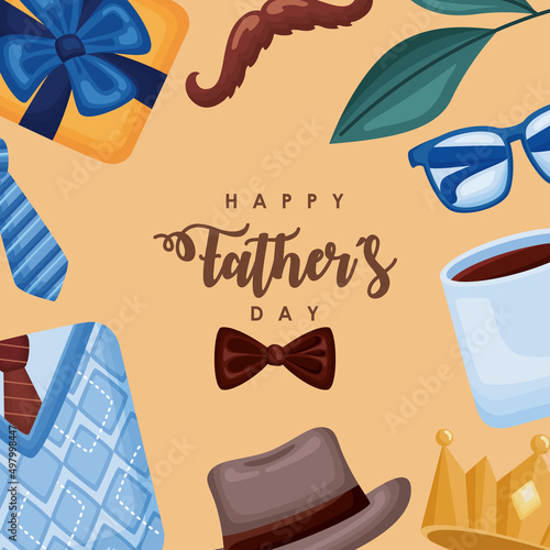 happy fathers day poster