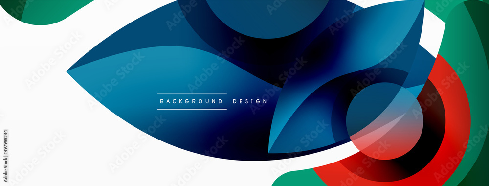 Creative geometric wallpaper. Minimal abstract background. Circle wave and round shapes composition vector illustration for wallpaper banner background or landing page Creative geometric wallpaper. Minimal abstract background. Circle wave and round shapes composition vector illustration for wallpaper banner background or landing page
