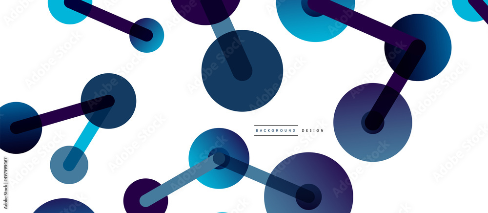 Line points connections geometric abstract background. Circles connected by lines. Trendy techno business template for wallpaper, banner, background or landing Line points connections geometric abstract background. Circles connected by lines. Trendy techno business template for wallpaper, banner, background or landing
