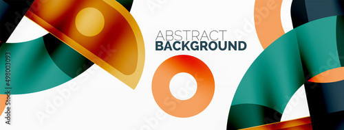 Color geometric stripes, lines abstract background. Minimal geometric template for wallpaper, banner, presentation