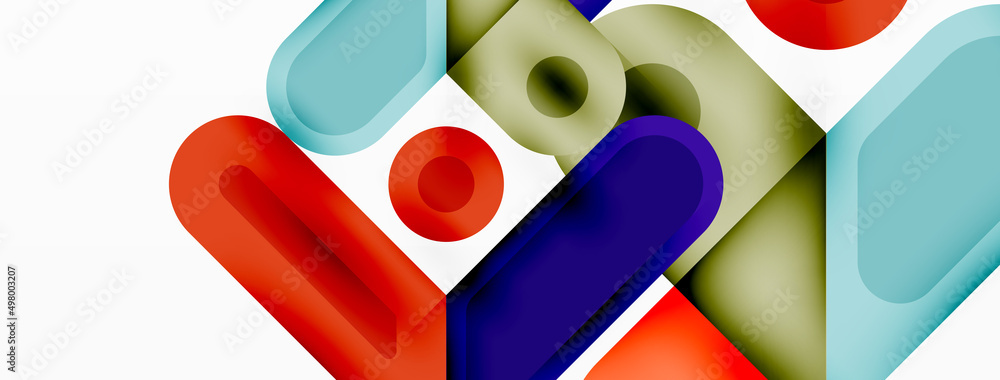 Square and circle minimal abstract background. Vector illustration for wallpaper banner background Square and circle minimal abstract background. Vector illustration for wallpaper banner background