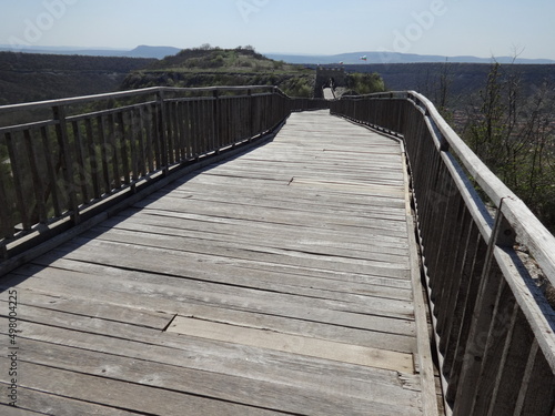 Wide Wooden Bridge